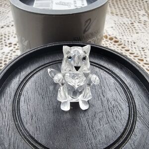 Vintage Swarovski Crystal 7634 028 000 Kitten Cat Begging Sitting Up Kitty